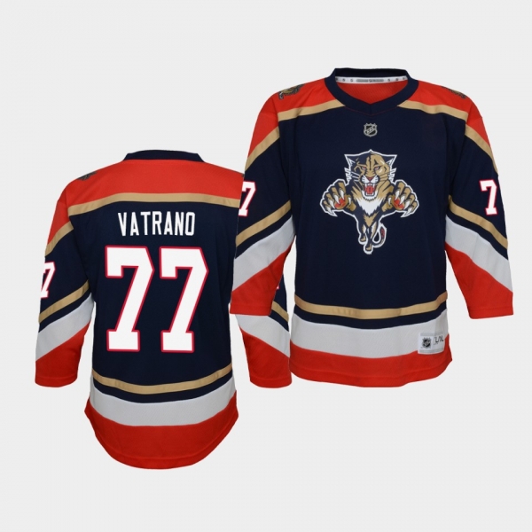 Youth Frank Vatrano Florida Panthers 2021 Reverse Retro Navy Replica Jersey