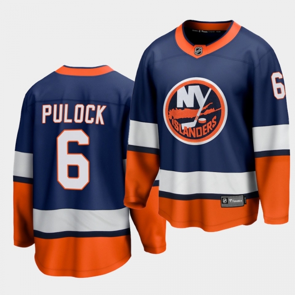 ryan pulock New York Islanders 2021 Special Edition Navy Reverse Retro Breakaway Jersey