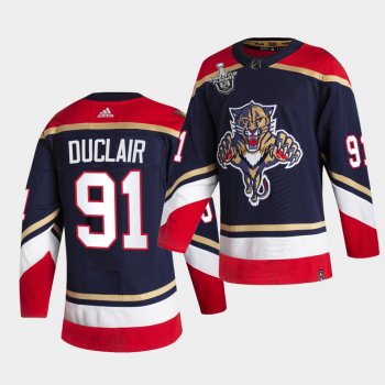 Anthony Duclair #91 Panthers 2021 Stanley Cup Playoffs Navy Reverse Retro Jersey