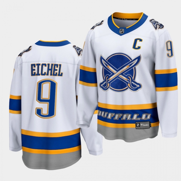 Jack Eichel Buffalo Sabres 2021 Reverse Retro White Special Edition Men Jersey