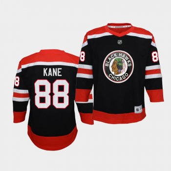 Youth Patrick Kane Chicago Blackhawks 2021 Reverse Retro Black Special Edition Jersey