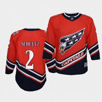 Youth Justin Schultz Washington Capitals 2021 Reverse Retro Red Special Edition Jersey