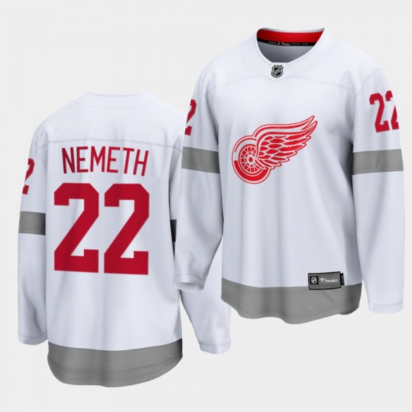 patrik nemeth Detroit Red Wings 2021 Special Edition White Reverse Retro Breakaway Jersey