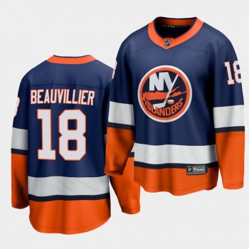 anthony beauvillier New York Islanders 2021 Special Edition Navy Reverse Retro Breakaway Jersey