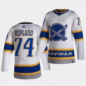 Buffalo Sabres 2021 Reverse Retro Rasmus Asplund White Special Edition Jersey