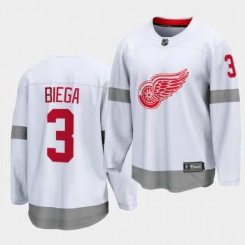 alex biega Detroit Red Wings 2021 Special Edition White Reverse Retro Breakaway Jersey