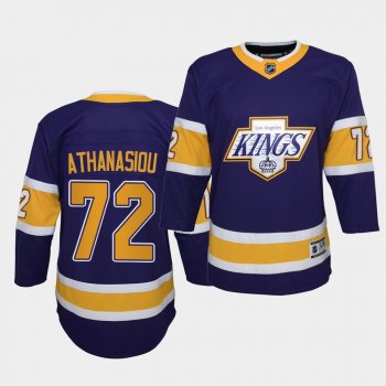 Youth Andreas Athanasiou Jersey Kings 2021 Reverse Retro Purple Special Edition Jersey