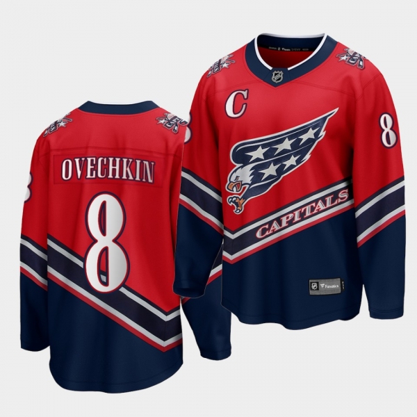 Alexander Ovechkin Washington Capitals 2021 Reverse Retro Red Special Edition Men Jersey