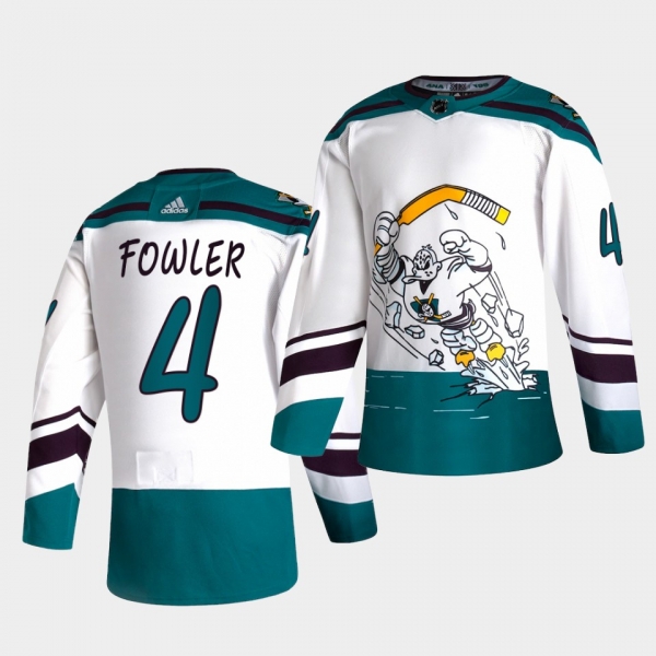 Anaheim Ducks 2021 Reverse Retro Cam Fowler White Special Edition Authentic Jersey