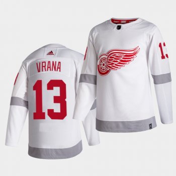 Detroit Red Wings 2021 Reverse Retro Jakub Vrana White Special Edition Jersey