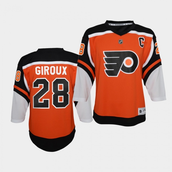 Youth Claude Giroux Philadelphia Flyers 2021 Reverse Retro Orange Special Edition Jersey