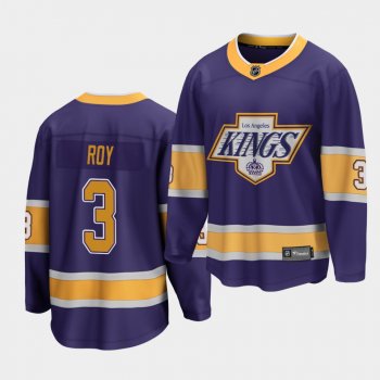 Matt Roy Los Angeles Kings 2021 Reverse Retro Purple Breakaway Player Men's Jersey