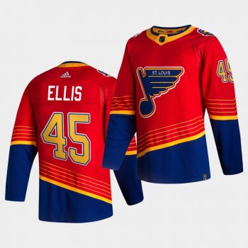 St. Louis Blues 2021 Reverse Retro Colten Ellis Royal Breakaway Player Jersey