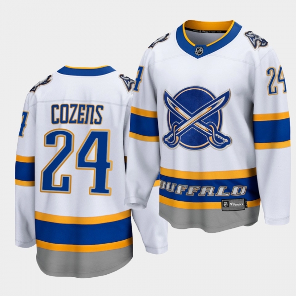 Dylan Cozens Buffalo Sabres 2021 Reverse Retro White Special Edition Men Jersey