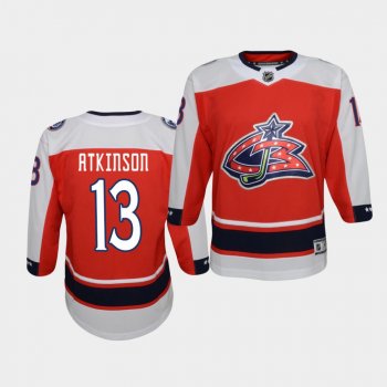 Youth Cam Atkinson Columbus Blue Jackets 2021 Reverse Retro Red Replica Jersey