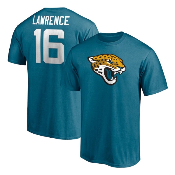 Trevor Lawrence Jacksonville Jaguars Fanatics Branded Player Icon T-Shirt - Teal