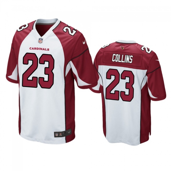 Arizona Cardinals Zaven Collins White 2021 NFL Draft Game Jersey