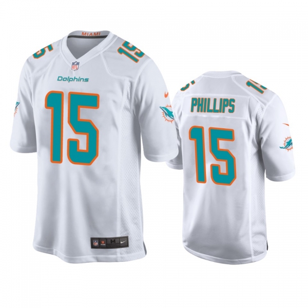 Miami Dolphins Jaelan Phillips White 2021 NFL Draft Game Jersey