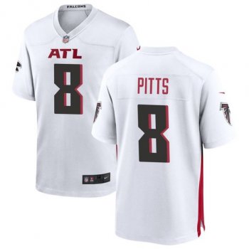 Atlanta Falcons Kyle Pitts White 2021 NFL Draft Game Jersey