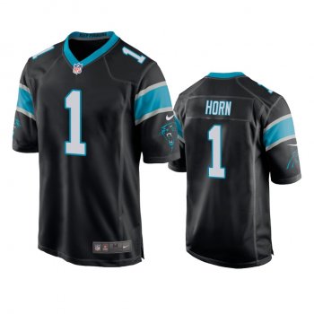 Carolina Panthers Jaycee Horn Black 2021 NFL Draft Game Jersey