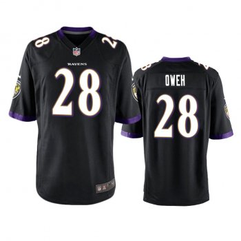 Baltimore Ravens Jayson Oweh Black 2021 NFL Draft Game Jersey