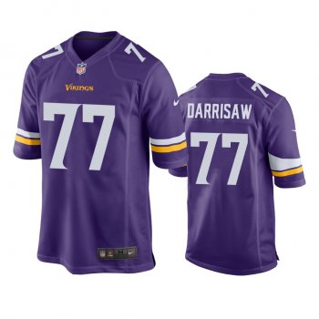 Minnesota Vikings Christian Darrisaw Purple 2021 NFL Draft Game Jersey