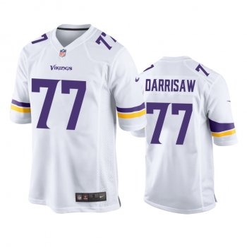 Minnesota Vikings Christian Darrisaw White 2021 NFL Draft Game Jersey