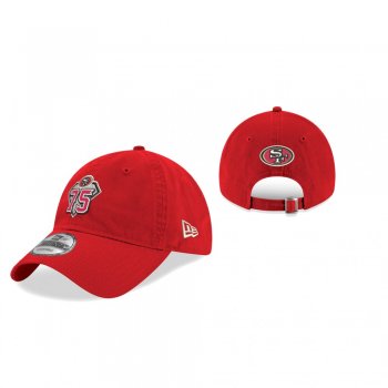 San Francisco 49ers Scarlet 75th Anniversary 9TWENTY Adjustable Hat