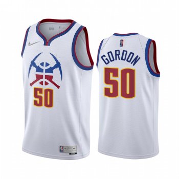 Aaron Gordon Denver Nuggets Earned Edition White #50 Jersey 2021 Trade