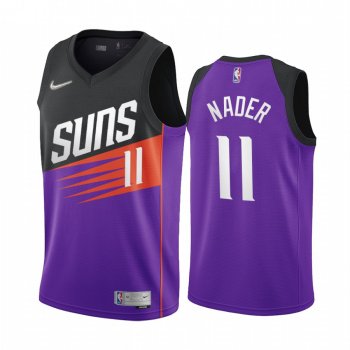 Abdel Nader Phoenix Suns 2021 Earned Edition Purple #11 Jersey Swingman