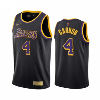 2020-21 Los Angeles Lakers Alex Caruso Earned Edition Black #4 Jersey