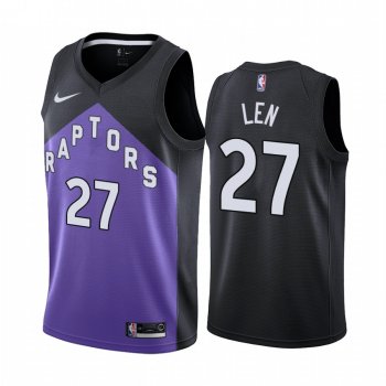 2020-21 Toronto Raptors Alex Len Earned Edition Purple #27 Jersey