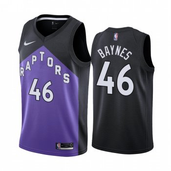 2020-21 Toronto Raptors Aron Baynes Earned Edition Purple #46 Jersey