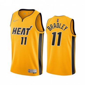 2020-21 Miami Heat Avery Bradley Earned Edition Yellow #11 Jersey