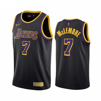 Ben McLemore Los Angeles Lakers 2021 Earned Edition Black #7 Jersey