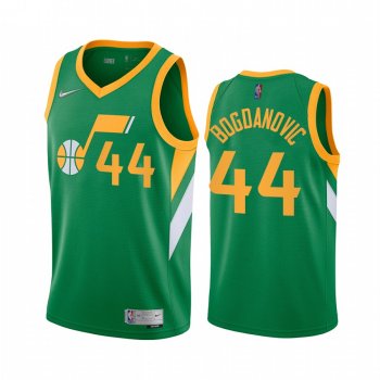 2020-21 Utah Jazz Bojan Bogdanovic Earned Edition Green #44 Jersey