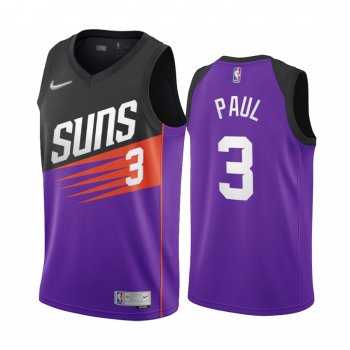 Chris Paul Phoenix Suns 2021 Earned Edition Purple #3 Jersey Swingman