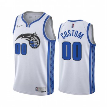 Custom Orlando Magic 2020-21 Earned Edition White #00 Jersey Swingman