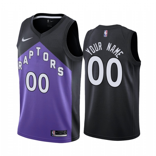 2020-21 Toronto Raptors Custom Earned Edition Purple #00 Jersey