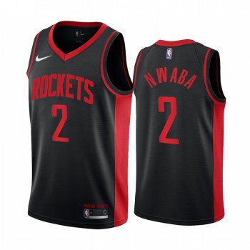 2020-21 Houston Rockets David Nwaba Earned Edition Black #2 Jersey