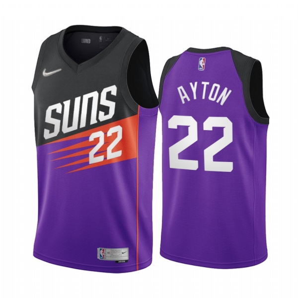 Deandre Ayton Phoenix Suns 2021 Earned Edition Purple #22 Jersey Swingman