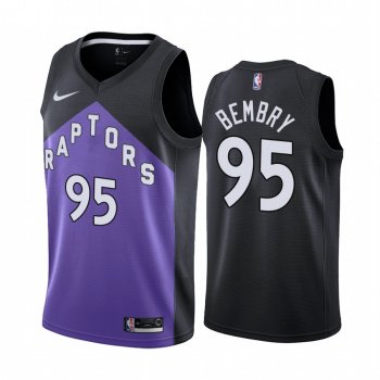 2020-21 Toronto Raptors DeAndre' Bembry Earned Edition Purple #95 Jersey