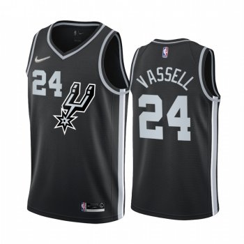 San Antonio Spurs Devin Vassell #24 Black 2020-21 Earned Edition Jersey Swingman