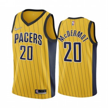 Doug McDermott Indiana Pacers 2020-21 Earned Edition Gold #20 Jersey Swingman