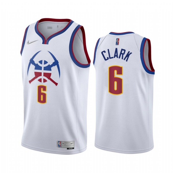 Gary Clark Denver Nuggets Earned Edition White #6 Jersey 2021 Trade