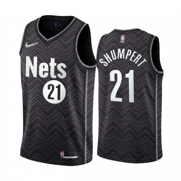 Iman Shumpert Brooklyn Nets 2020-21 Earned Edition Black #21 Jersey Swingman