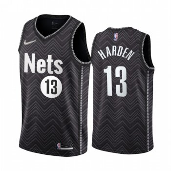 James Harden Brooklyn Nets 2020-21 Earned Edition Black #13 Jersey Swingman