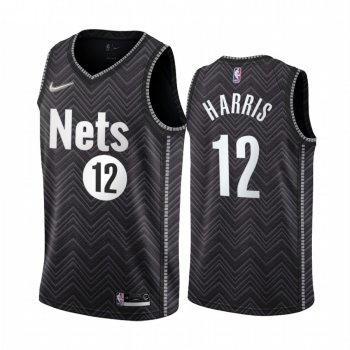 Joe Harris Brooklyn Nets 2020-21 Earned Edition Black #12 Jersey Swingman