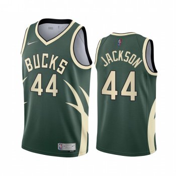 Milwaukee Bucks Justin Jackson #44 Green 2021 Earned Edition Jersey