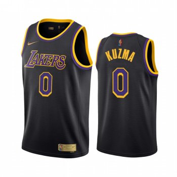 2020-21 Los Angeles Lakers Kyle Kuzma Earned Edition Black #0 Jersey